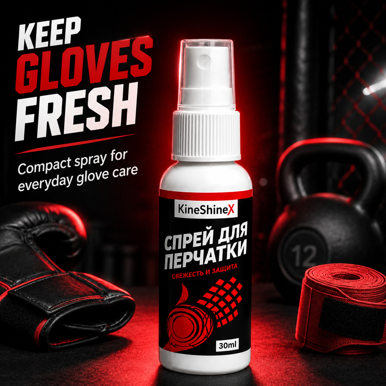 Sports Equipment Deodorizer - Sports Glove Deodorizer Spray 30ml, Odor