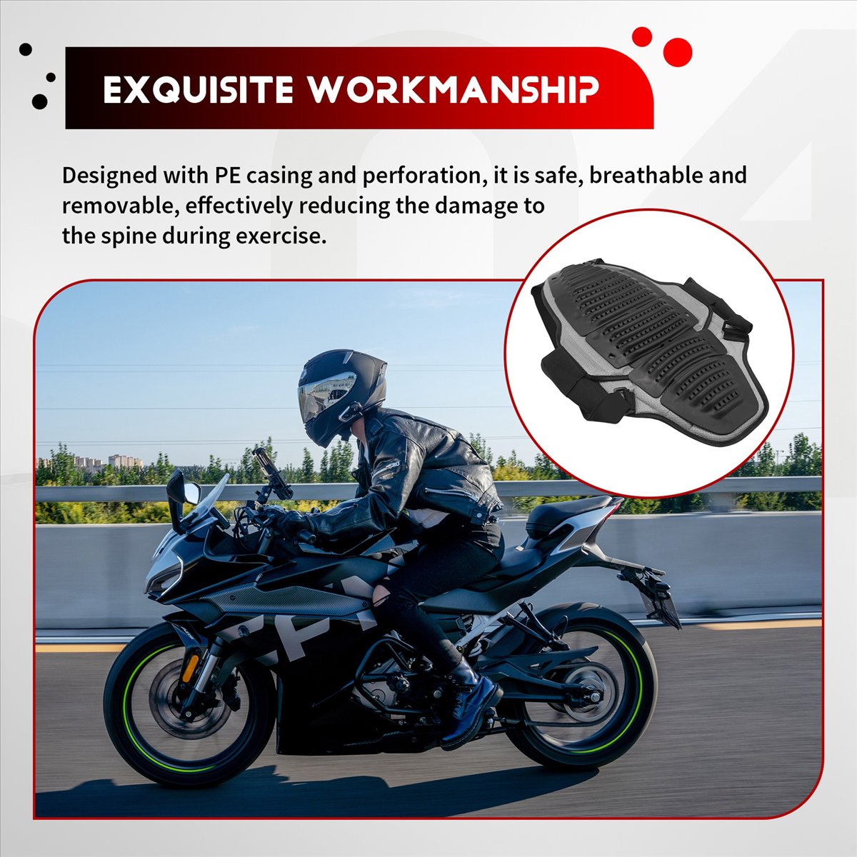 Sports Equipment United - A23Z Motorcycle Knight Back Protector Professional