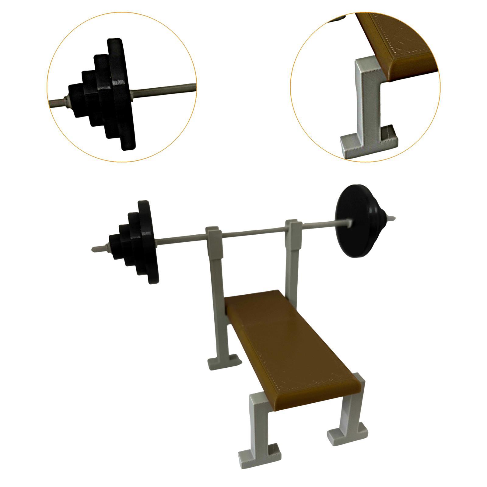 1:12Scale Barbell Rack Flat Be - огляд і ціна Sports Equipment Photos