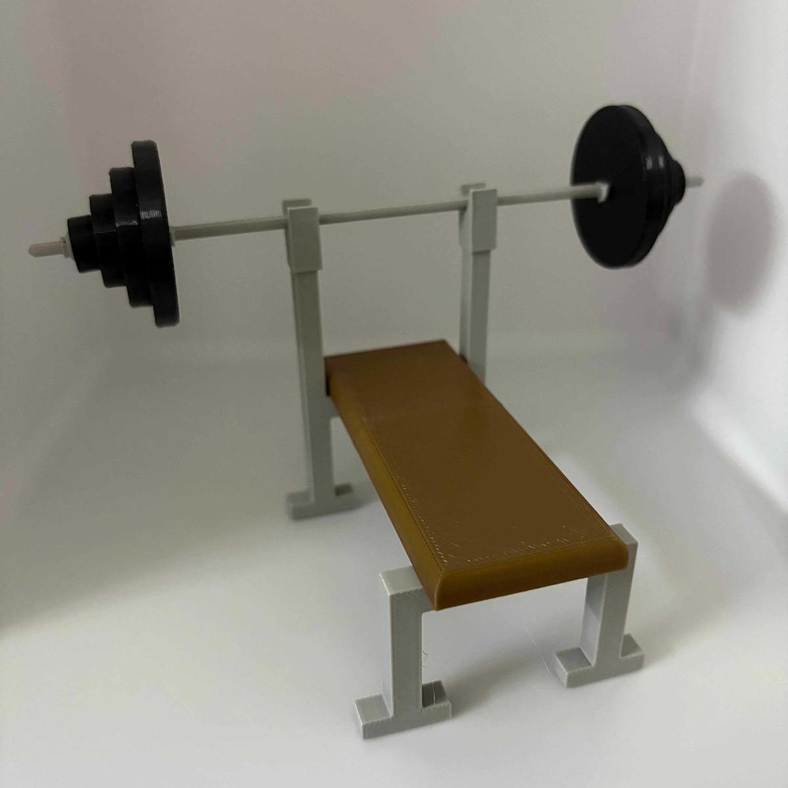 1:12Scale Barbell Rack Flat Be - огляд і ціна Sports Equipment Photos