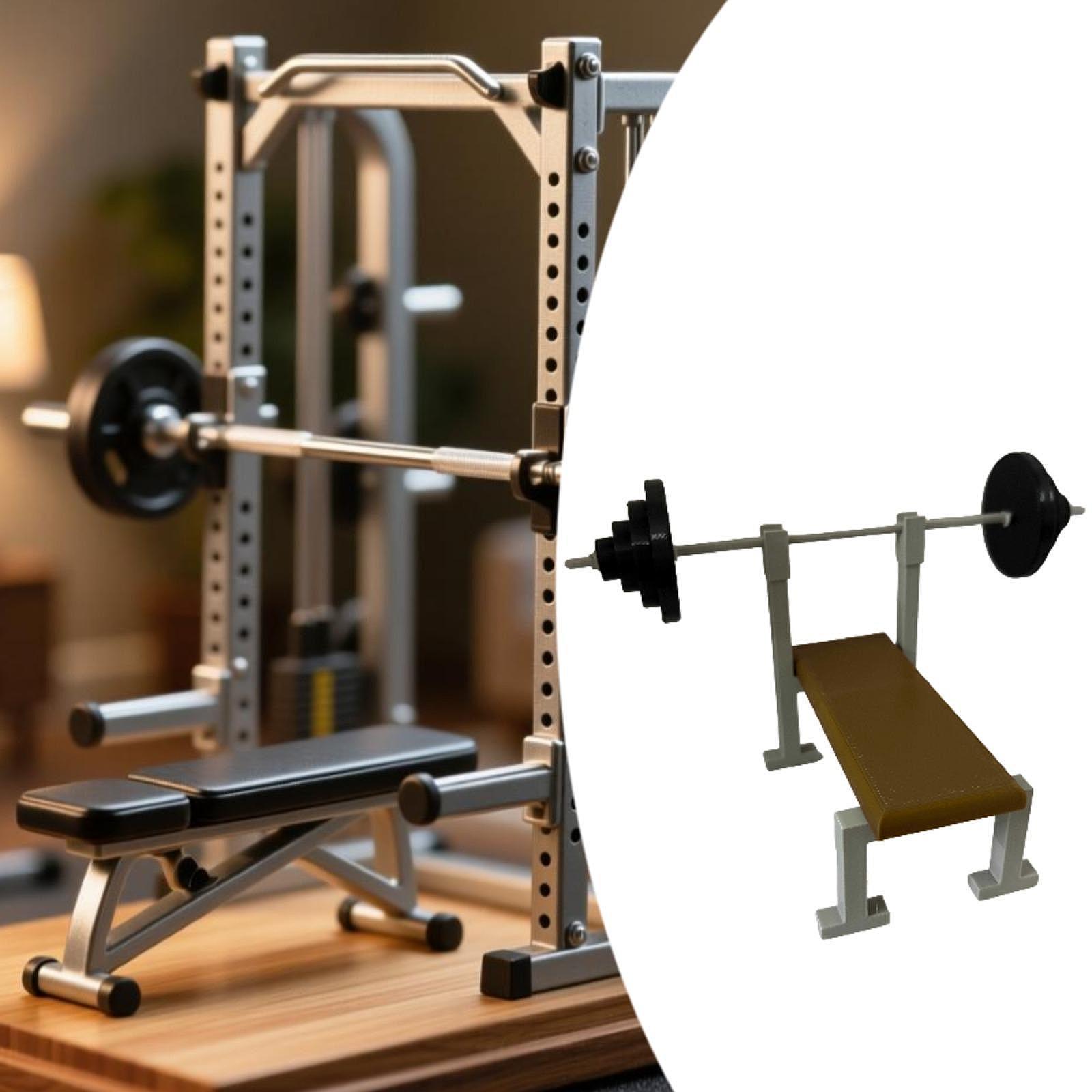 1:12Scale Barbell Rack Flat Be - огляд і ціна Sports Equipment Photos