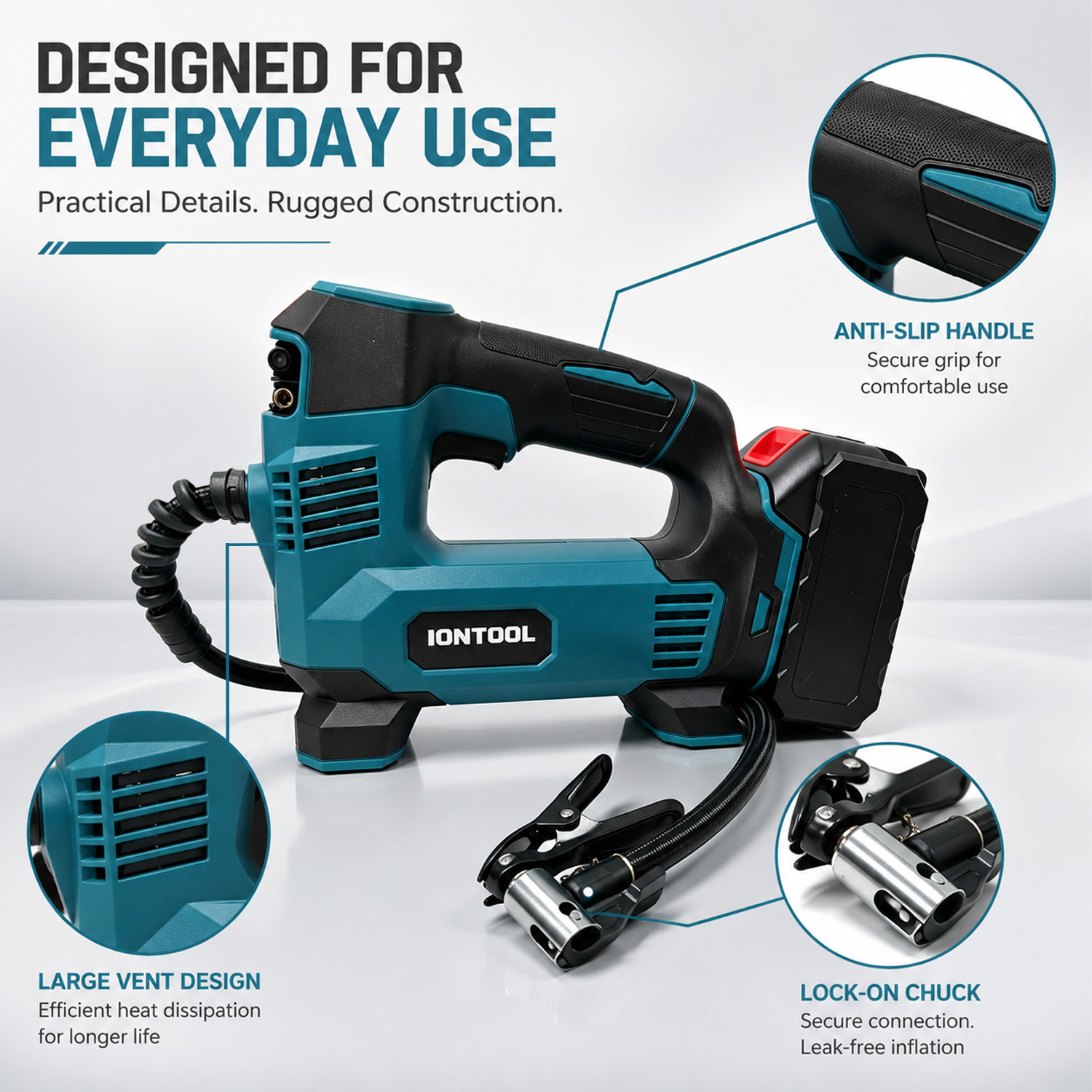 IONTOOL Portable Cordless Air  - огляд і ціна Sports Equipment United