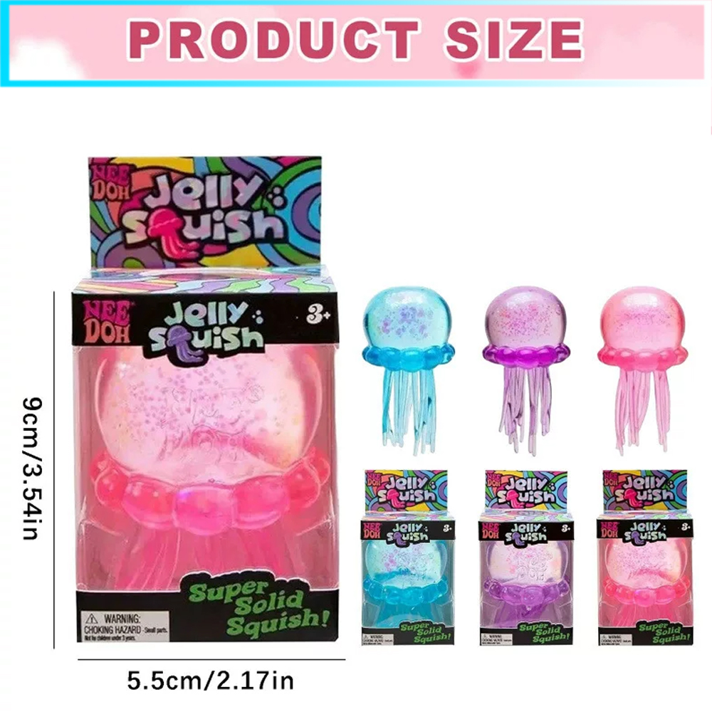 NeeDoh Fuzz Ball Jellyfish Squ - огляд і ціна Sports Equipment Box